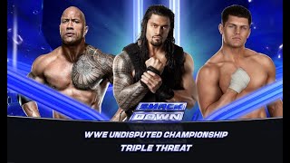 Roman Reings Vs Cody Rhodes Vs The Rock [upl. by Rich]