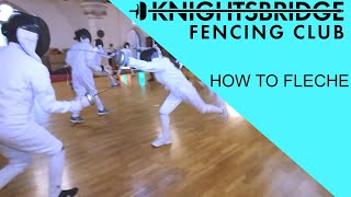 Fencing Tips  How to Fleche [upl. by Anyak878]