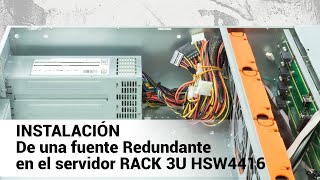 Cómo instalar una fuente de alimentación redundante en un servidor Rack 3U HSW4416 de UNYKAch [upl. by Robin]