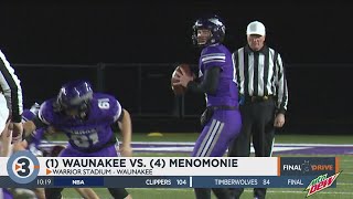 Waunakee tops Menomonie moves to level 4 [upl. by Yensehc]