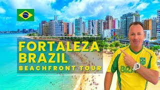 🇧🇷 FORTALEZA BRAZIL Beachfront WALKING TOUR 2023 Beira Mar to Iracema Day 1 as a DIGITAL NOMAD [upl. by Leiba747]