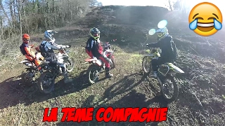 la 7ème compagnie en enduro quand 5 gamins roule ensemble [upl. by Imnubulo]