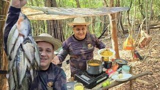 🏕ACAMPEI E PESQUEI SARDINHAS NO IGAPÓ NAAMAZÔNIA [upl. by Lerner141]