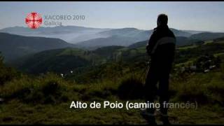 Alto do Poio techo del Camino en Galicia [upl. by Ymmat147]