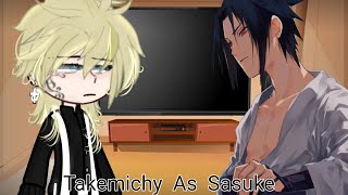 Tokyo Revengers React to Takemichi As Sasuke [upl. by Perlie970]