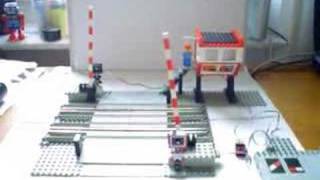 Lego 7866 Bahnübergang 12V interpoko level crossing [upl. by Ailehs810]