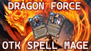 Onyxias Lair OTK Mage  Dragon Force  Hearthstone [upl. by Gnilrets]