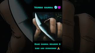 Yujiro hanma🥶🗿😈 bakihanma bakihanmaseason2 ytshort ytviral animeedits shorts hindianime [upl. by Fidela]