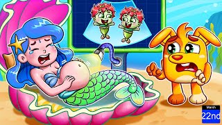 Mermaid Zombie Pregnant  Taking Care Baby  More Zozobee Nursery Rhymes amp Kids Songs [upl. by Otho]