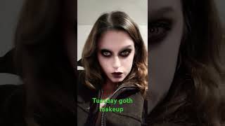 Tuesday New day goth makeup lol [upl. by Mala]