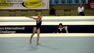 Van Egmond Marieke NED FX junior qual FIT Challenge Ghent 2015 [upl. by Sinnylg]