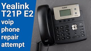 Yealink T21P E2 voip phone repair attempt [upl. by Esetal]