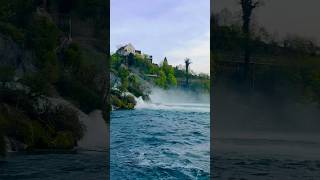 Rheinfall Schaffhausen Switzerland 🇨🇭 ytshots abba rheinfall waterfall zurich switzerland [upl. by Yaned]