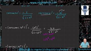 Derivada del arcoseno y del arco coseno [upl. by Abas]