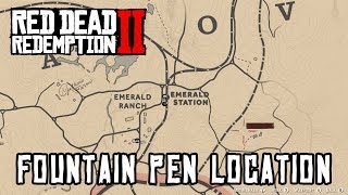 Red Dead Redemption 2 Fountain Pen Location for Mary Beth Where To Find Guide [upl. by Araiet665]