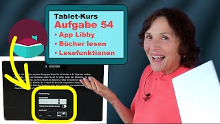 TabletKurs Teil 54 Lesen mit der App Libby auf dem Tablet Alle Einstellmöglichkeiten zum Lesen [upl. by Nidorf]