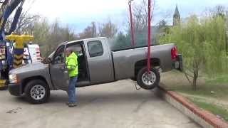 Truck VS Retaining wallthe lift and swing VID9 [upl. by Nilrah]