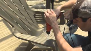 How to Add a Cup Holder to an Adirondack Chair [upl. by Dawson]