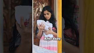 relatable  before baby and after baby youtubeshorts youtube baby babygirl [upl. by Niro]