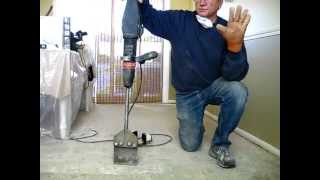 How to Remove tile mastic or thinset the easy way  Be Your Own Handyman  Home [upl. by Hairem]