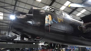 Video 237 Restoration of Lancaster NX611 Year 7French fuselage nose fitted to NX611 [upl. by Weinrich144]