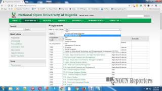 Check 20182019 Courses offered in NOUN University [upl. by Gurias682]