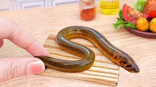 SO DELICIOUS Tasty Miniature Grilled Eel Sushi Recipe  ASMR Cooking Mini Food amp Satisfying Video [upl. by Fabrianna137]