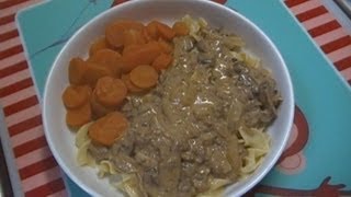 Hamburger Stroganoff Recipe  Noreens Kitchen [upl. by Nottnerb497]