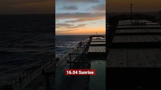 1604 Sunrise At the Persian Gulf sea ocean seaman seamannotes sealife lifeatsea marine [upl. by Howie]