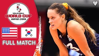 USA 🆚 Korea  Full Match  Women’s Volleyball World Cup 2019 [upl. by Bird]