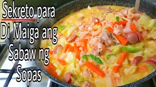 Ganito ako Magluto ng Sopas Hanggang sa Huling Sandok may SabawPatok na PangnegosyoMacaroni Soup [upl. by Elimaj]