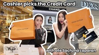 Cashier picks Credit Card Challenge with Sachzna Laparan SUPER TINDI II Bea Borres [upl. by Firestone]