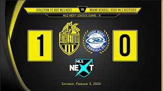 20240203 MLS Next League Game 8 [upl. by Adal]