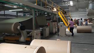 5 ply Automatic corrugated board plantNatraj corrugating machinery company 919810275497 [upl. by Lounge]