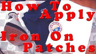 How To Apply Iron On Patches [upl. by Elagiba814]