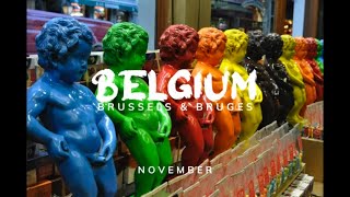 Belgium in November  Brussels amp Bruges [upl. by Ahsaetal]