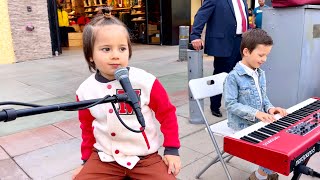 This 3 year old SINGER amazed EVERYONE  Fly Me To The Moon  Nicholas and Leo Protsenko [upl. by Anilra]