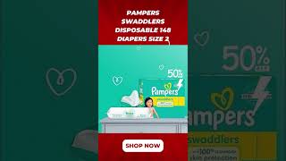 Pampers Swaddlers Disposable 148 Diapers Size 2 [upl. by Sida]