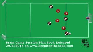 SESSION PLAN 4vs4 Third Man Runs amp Hold Up Play [upl. by Ahseeyt]