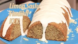 Limon Soslu Findikli Kek  Walnut cake with creamy lemon curd  Ореховый кекс со сметанным кремом [upl. by Hufnagel]