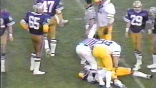 1981 Rose Bowl Michigan 23 Washington 6 PART 2 [upl. by Akcire]