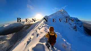 Ben Nevis via the CMD Arete Scotland  Scenic Hiking Video [upl. by Hterag]