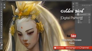 Golden Bird 3rdDigital Painting [upl. by Yoshio437]