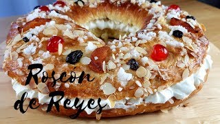 ROSCÓN DE REYES paso a paso  Rosca de reyes rellena [upl. by Eberly]