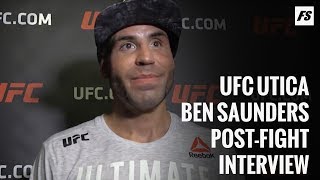 UFC Utica Ben Saunders says hes getting better with age  FanSided MMA [upl. by Malvin]