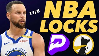 PRIZEPICKS NBA WEDNESDAY 11624  FREE PICKS  BEST PLAYER PROPS  NBA TODAY  BEST PREDICTIONS [upl. by Wyler973]