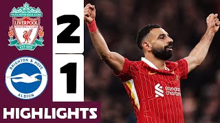 Liverpool 21 Brighton  Goals amp Extended Highlights  premier league 20242025 [upl. by Maples]