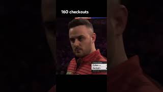 160 checkoutsdarts fypage viralvideo blowup dartsfans dartsport goviral like 180 170 [upl. by Adniles55]