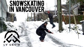 Snowskating in Vancouver [upl. by Knutson]