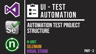 NUnit and Selenium Project Structure  UI Test Automation using NUnit and Selenium  Part 3 [upl. by Ambrosane]